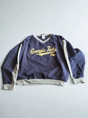 Men's Crewneck Sweatshirt in Navy and Cream